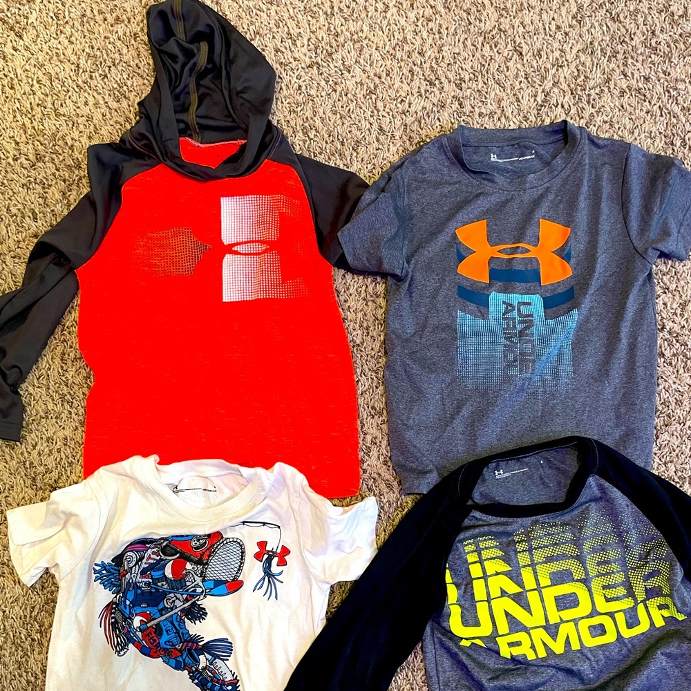 Boys under armour shirts